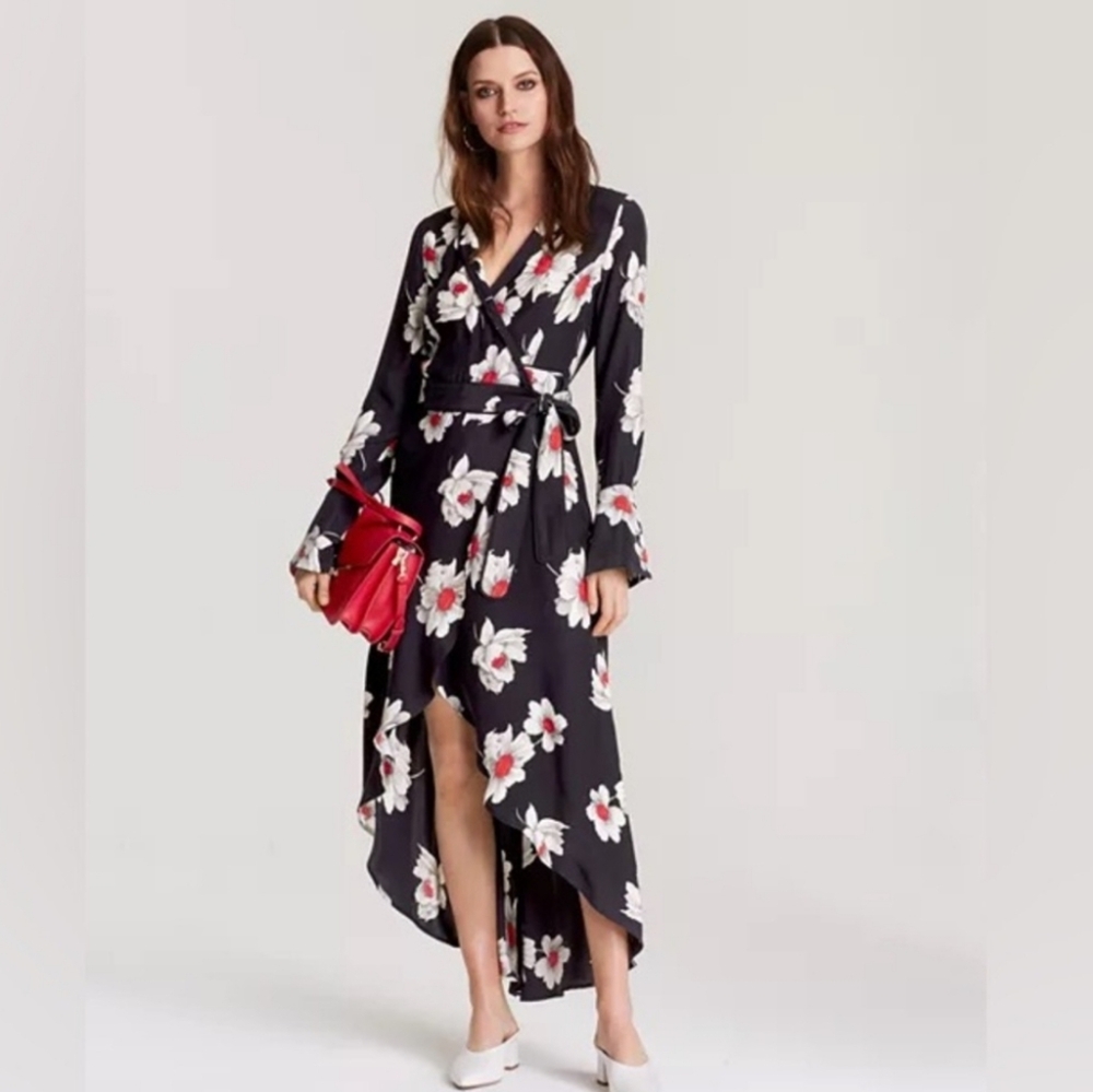 Equipment Femme Gowin Floral Dress Sz Small
